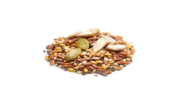 Yupik Organic Super 6 Seeds Mix, 2.2 lb (35.2 oz), GMO-Free, Kosher, Vegan, Rich in Fiber, Nutritious Raw Snack & Topping, With Brown & Golden Flax Seeds, Sunflower, Sesame, Chia & Pumpkin