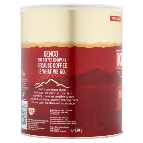Kenco Smooth Instant Coffee - 1 x 750g Tin