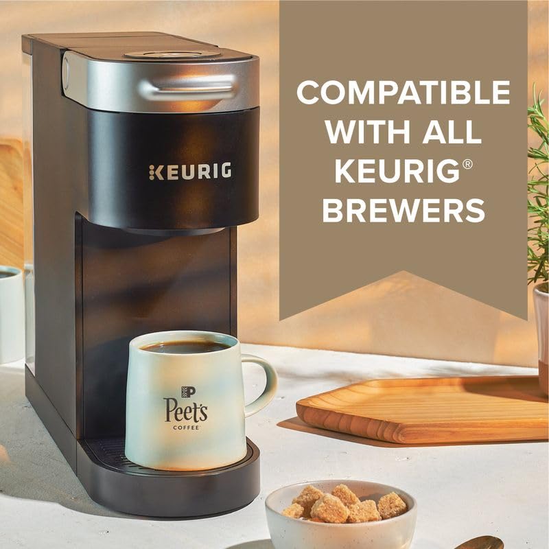 Peet's Coffee, Medium Roast Keurig K-Cup Pods - Café Domingo 54 Count (1 Box of 54 Pods)