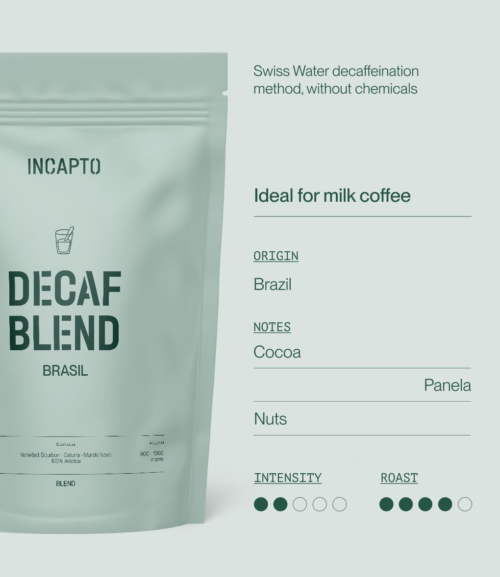 Incapto Medium Roast Jungle Blend Whole Bean Coffee 500g | Natural Rich Aroma and Flavor | Blend of Origins – Guatemala, Brazil, and Peru | 100% Arabica | Specialty Coffee 80 SCA Points