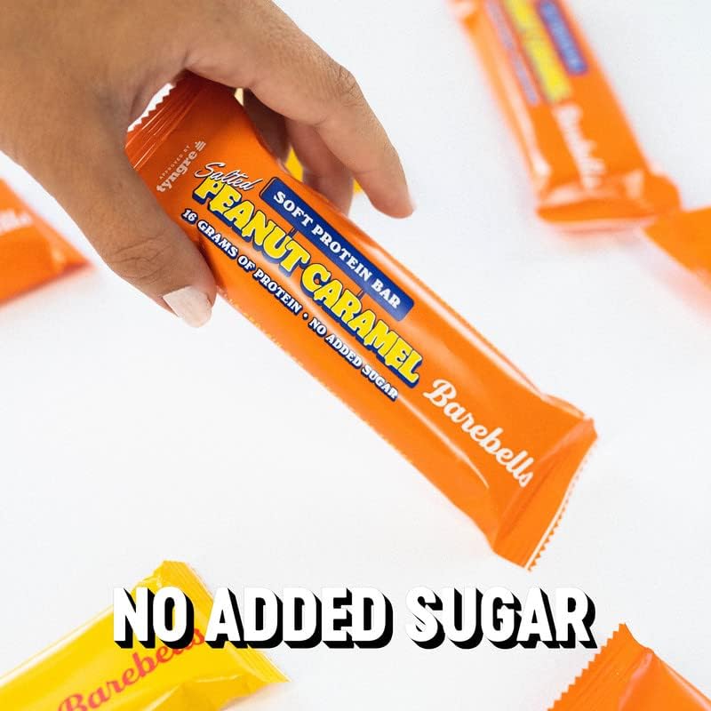 Barebells Protein Bars - 12 Count, 16g High Protein Treats – Sugar Free Chocolate Nutrition Bar, Low Carb – On The Go Breakfast or Post-Workout Snack (Caramel Choco)