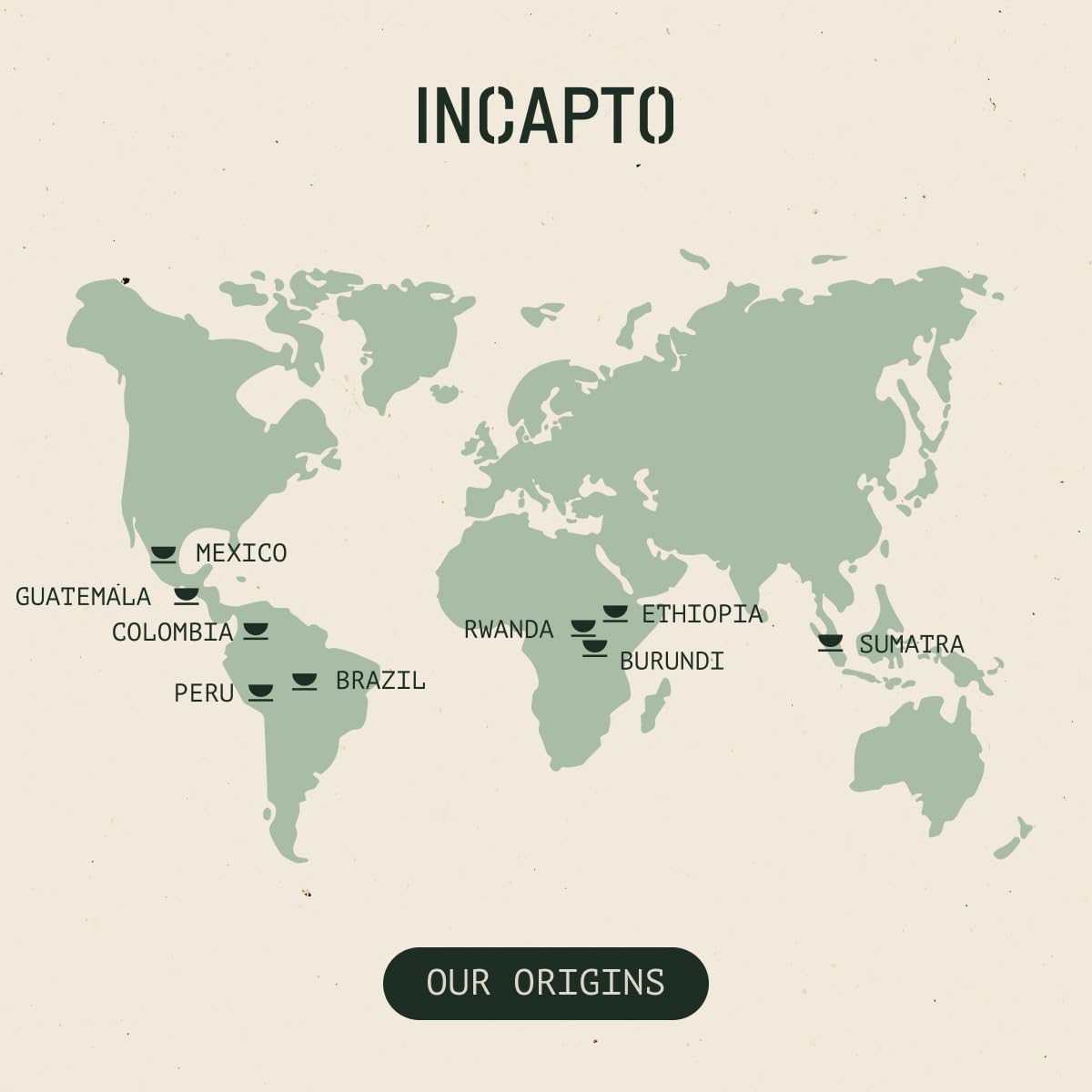Incapto Medium Roast Jungle Blend Whole Bean Coffee 500g | Natural Rich Aroma and Flavor | Blend of Origins – Guatemala, Brazil, and Peru | 100% Arabica | Specialty Coffee 80 SCA Points