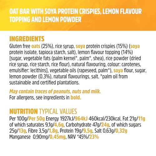 Trek High Protein Flapjack Cocoa Oat, 50 g - Gluten Free Bars – Healthy Snack Bars – Plant Based Protein - Vegan Bars (Pack of 16 Bars) | L0572375-P107199021-M107199013