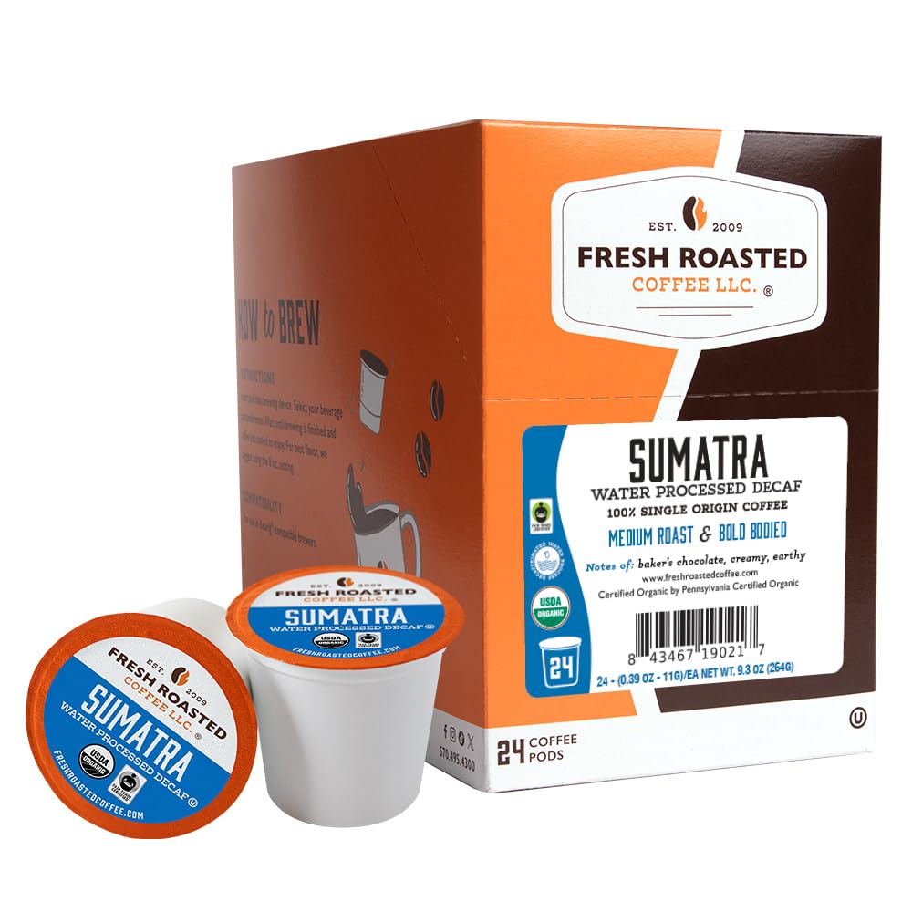 Fresh Roasted Coffee, Italian Roast, Dark, 96 Pods for K Cup Brewers
