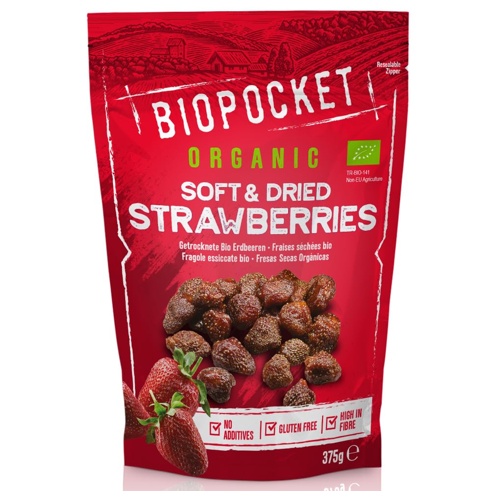 Biopocket Organic Dried Apricots, 2 x 500 g
