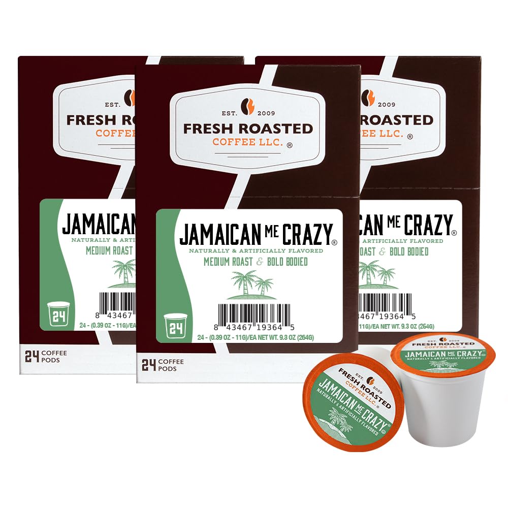 Fresh Roasted Coffee, Italian Roast, Dark, 96 Pods for K Cup Brewers