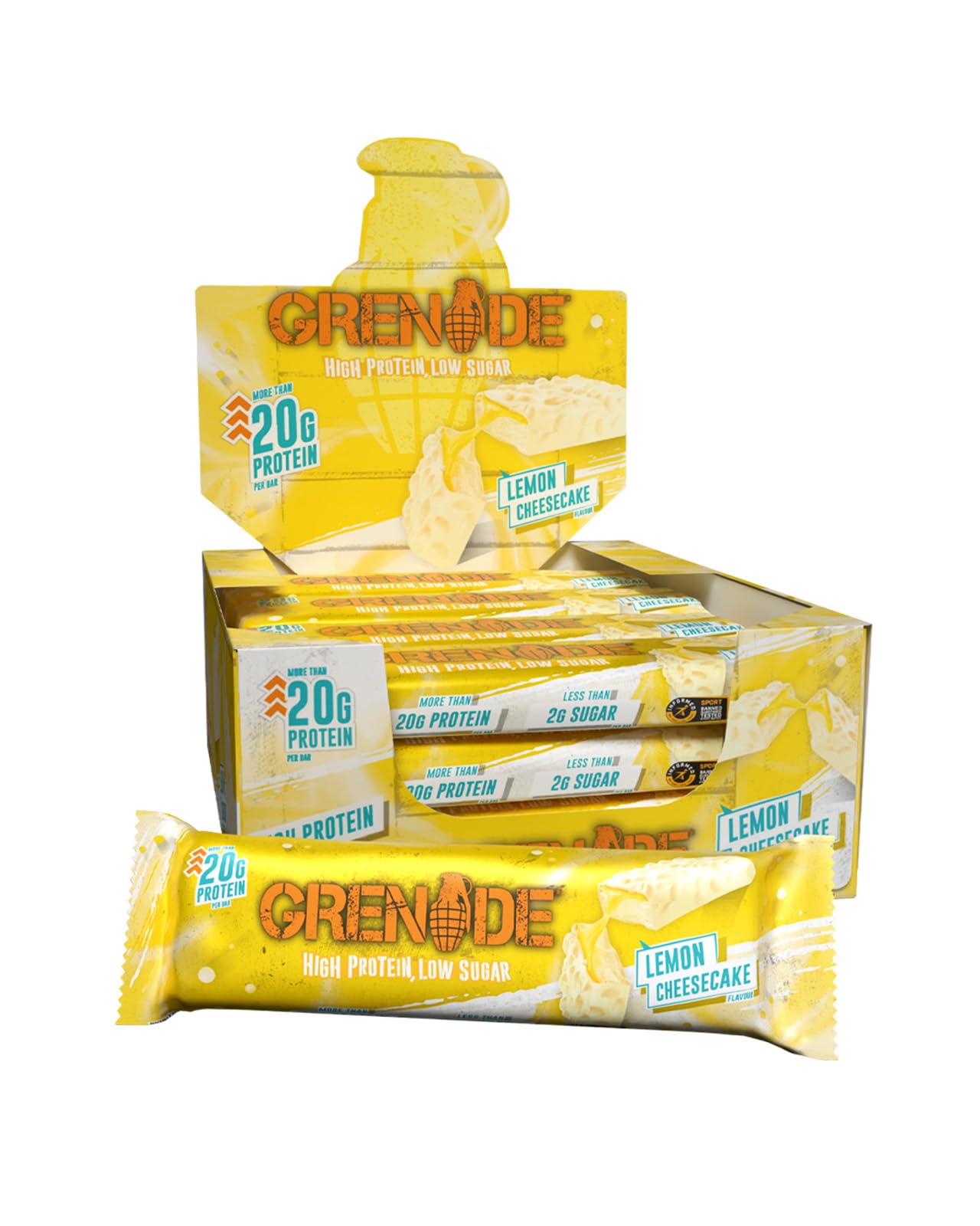 Grenade OREO White High Protein, Low Sugar Bars, 12 x 60 g – 21 g Protein per Snack Bar with Crunchy OREO Pieces & White Chocolate Coating