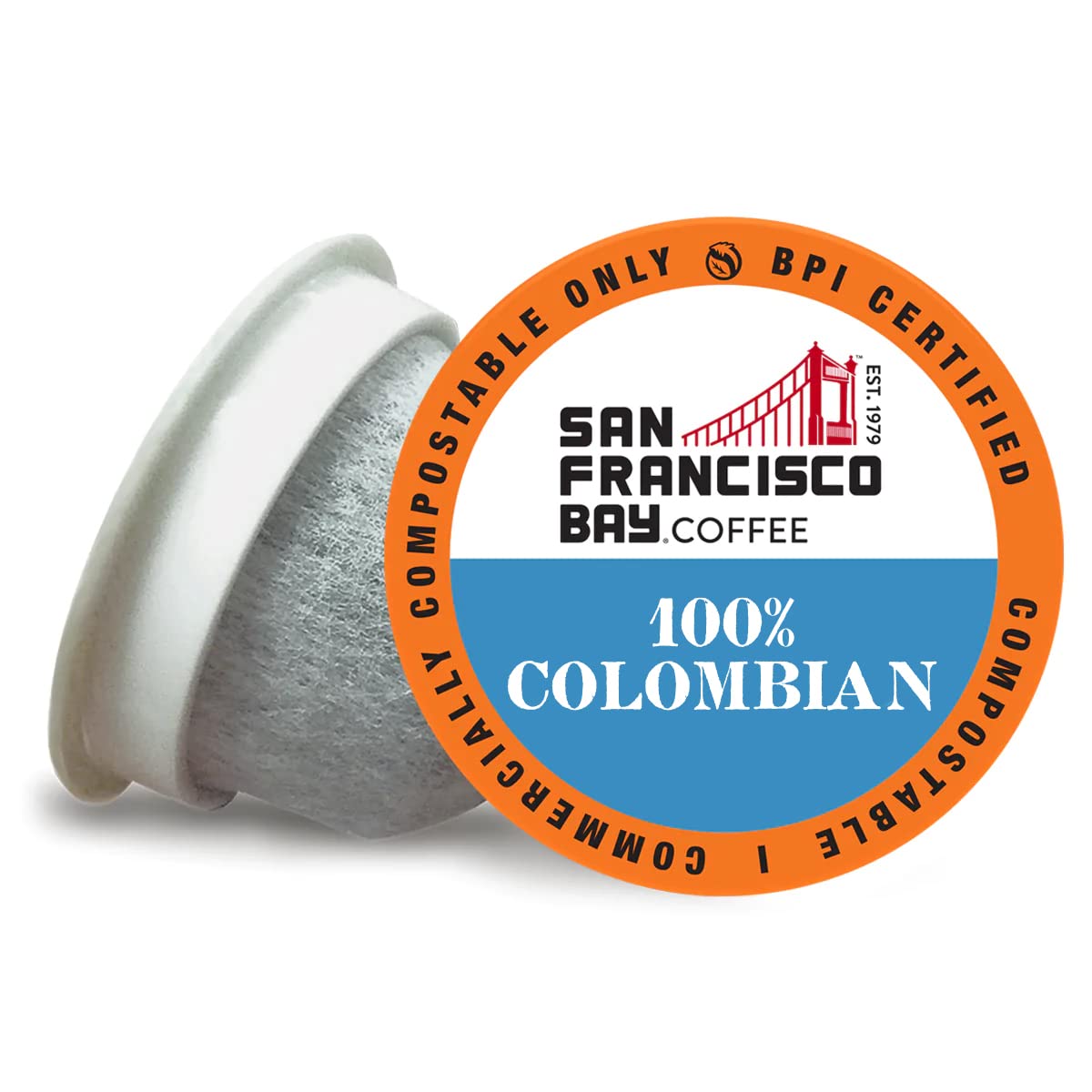 SAN FRANCISCO BAY SF Coffee OneCUP /Dark Roast Compostable Coffee Pods, K Cup Compatible Including Keurig 2.0 (Packaging May Vary), French Roast, 80 Count (Pack of 1)