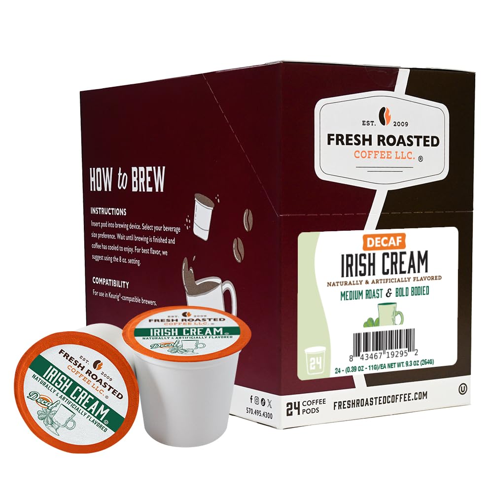 Fresh Roasted Coffee, Italian Roast, Dark, 96 Pods for K Cup Brewers