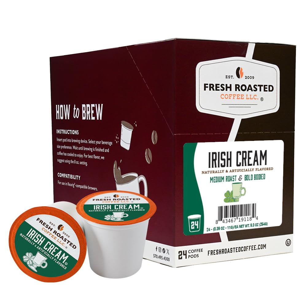 Fresh Roasted Coffee, Italian Roast, Dark, 96 Pods for K Cup Brewers