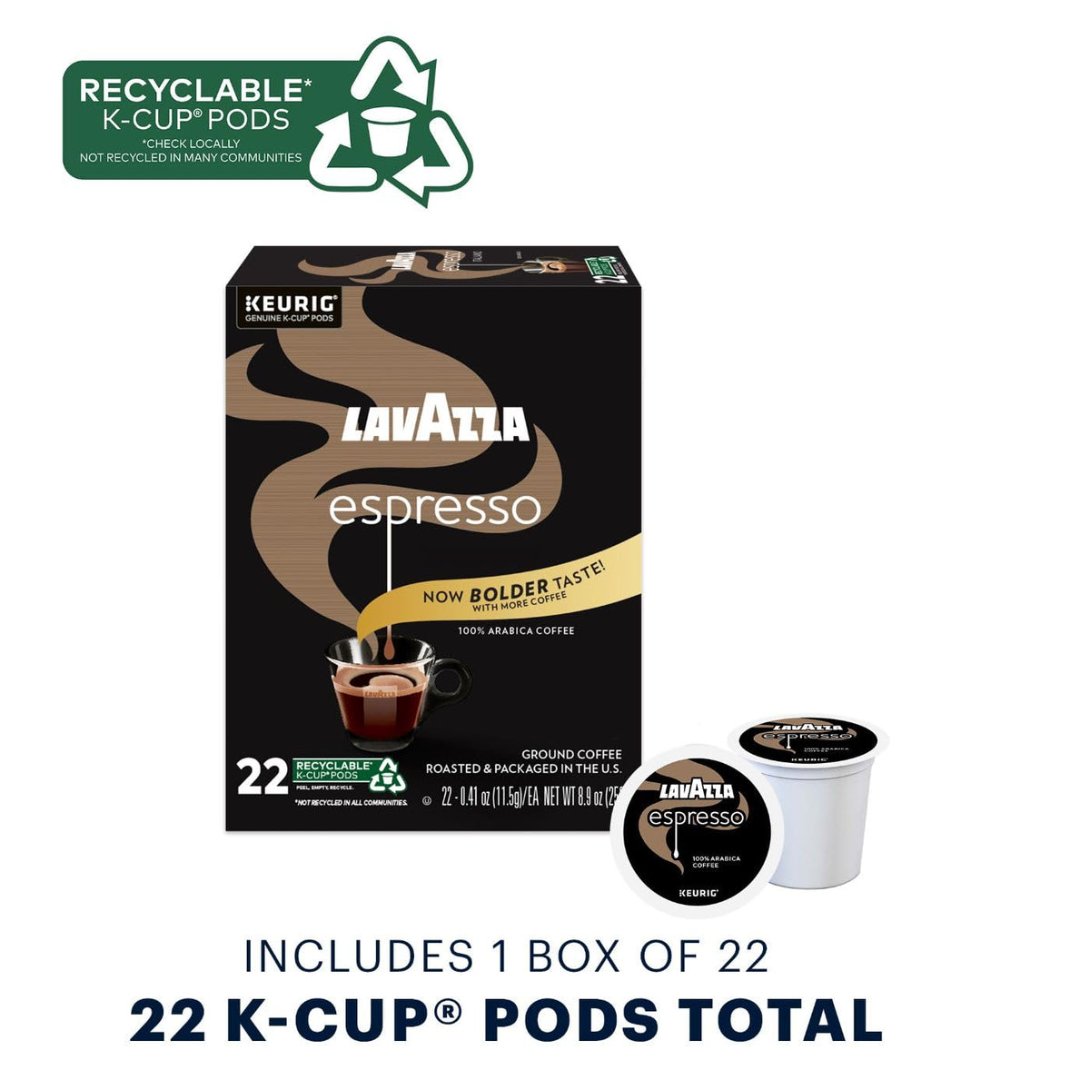 Lavazza Super Crema Whole Bean Coffee, Medium Espresso Roast, Arabica and Robusta Blend, 2.2 lb Bag, Package May Vary (Pack of 1)