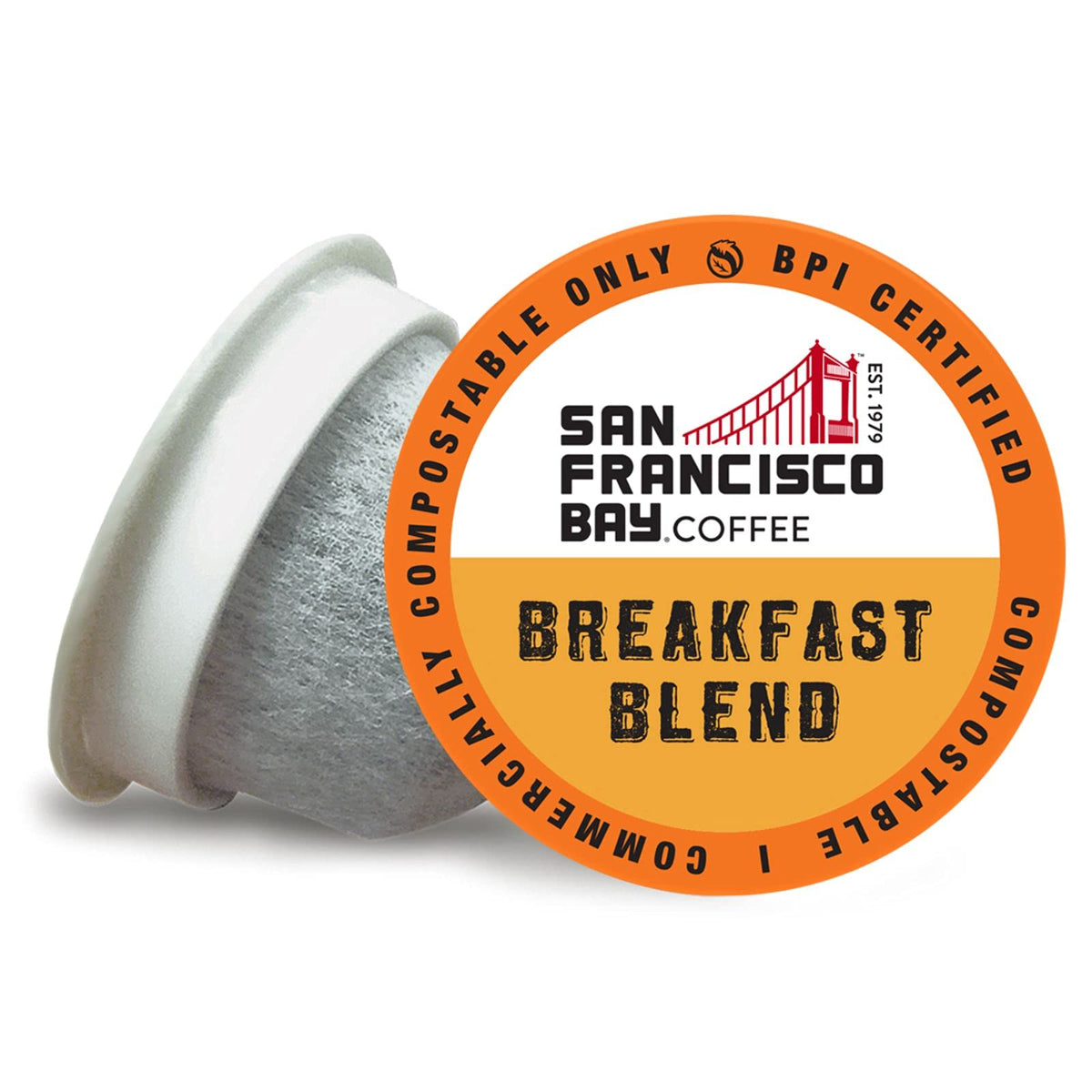 SAN FRANCISCO BAY SF Coffee OneCUP /Dark Roast Compostable Coffee Pods, K Cup Compatible Including Keurig 2.0 (Packaging May Vary), French Roast, 80 Count (Pack of 1)