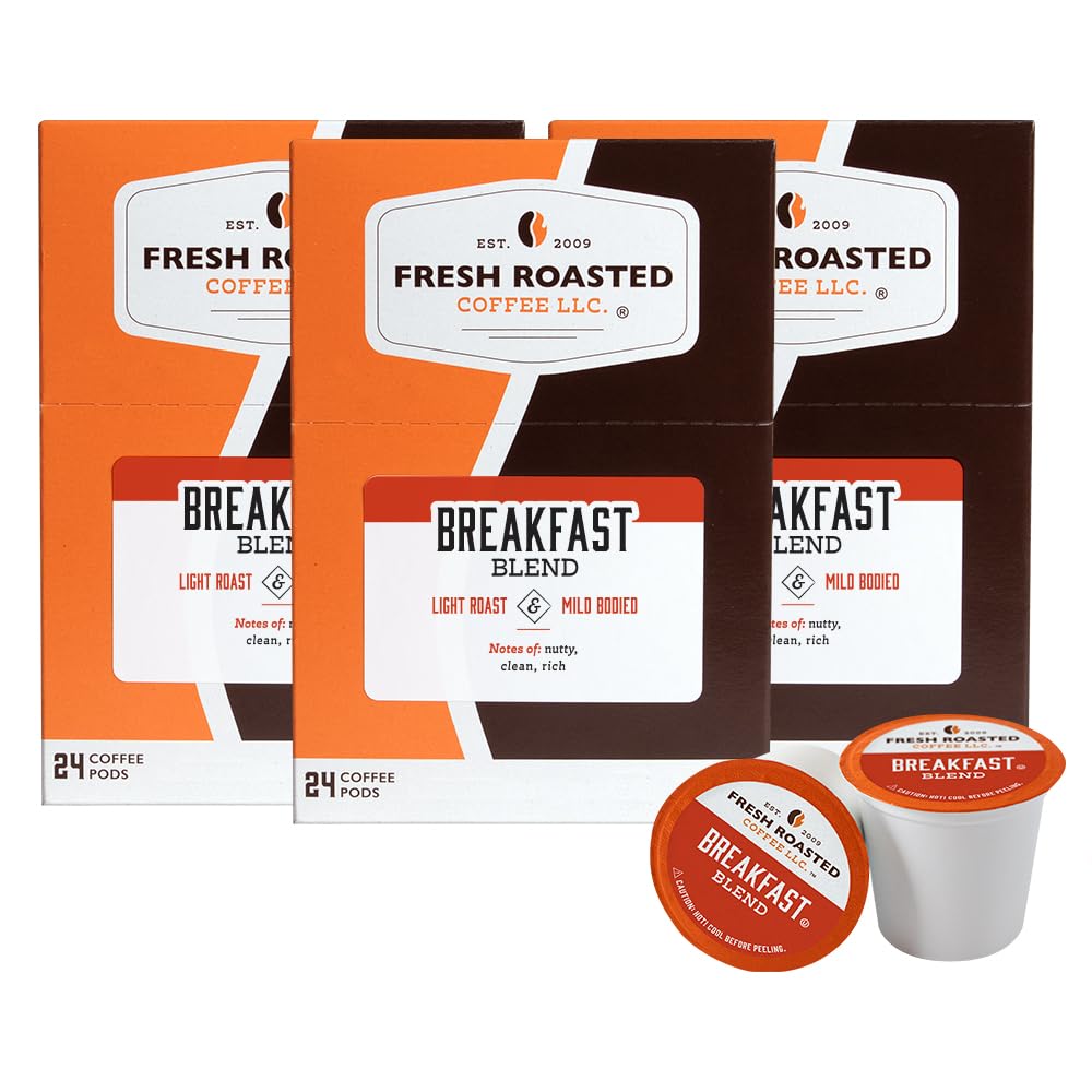 Fresh Roasted Coffee, Italian Roast, Dark, 96 Pods for K Cup Brewers