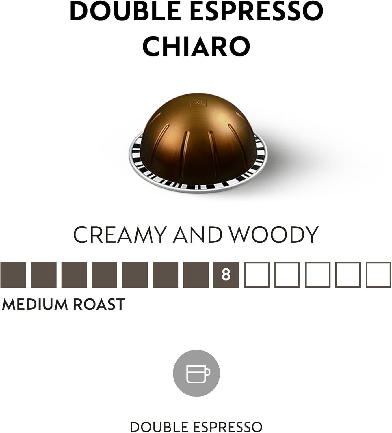 Nespresso Vertuo Coffee Pods, 30 Espresso Mixed Pack - 10 Bianco Doppio, 10 x Scuro, 10 x Chiaro Make Espressos, Cappuccino, Lattes and Iced Coffee at home. Recyclable Pods