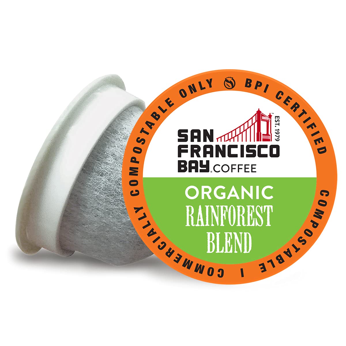 SAN FRANCISCO BAY SF Coffee OneCUP /Dark Roast Compostable Coffee Pods, K Cup Compatible Including Keurig 2.0 (Packaging May Vary), French Roast, 80 Count (Pack of 1)