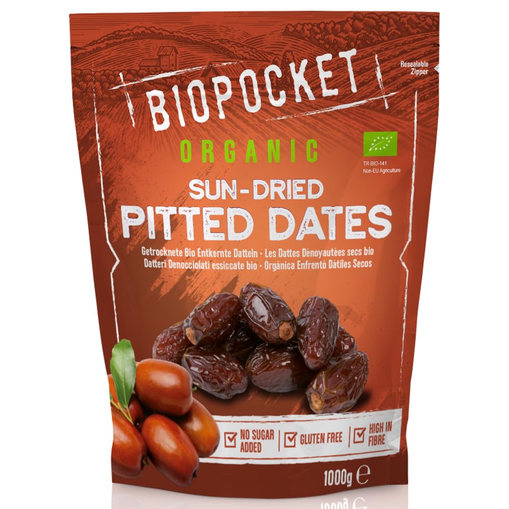 Biopocket Organic Dried Apricots, 2 x 500 g