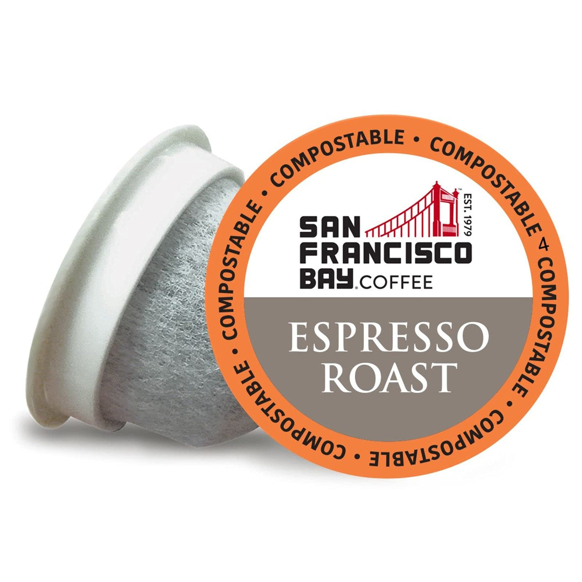 SAN FRANCISCO BAY SF Coffee OneCUP /Dark Roast Compostable Coffee Pods, K Cup Compatible Including Keurig 2.0 (Packaging May Vary), French Roast, 80 Count (Pack of 1)
