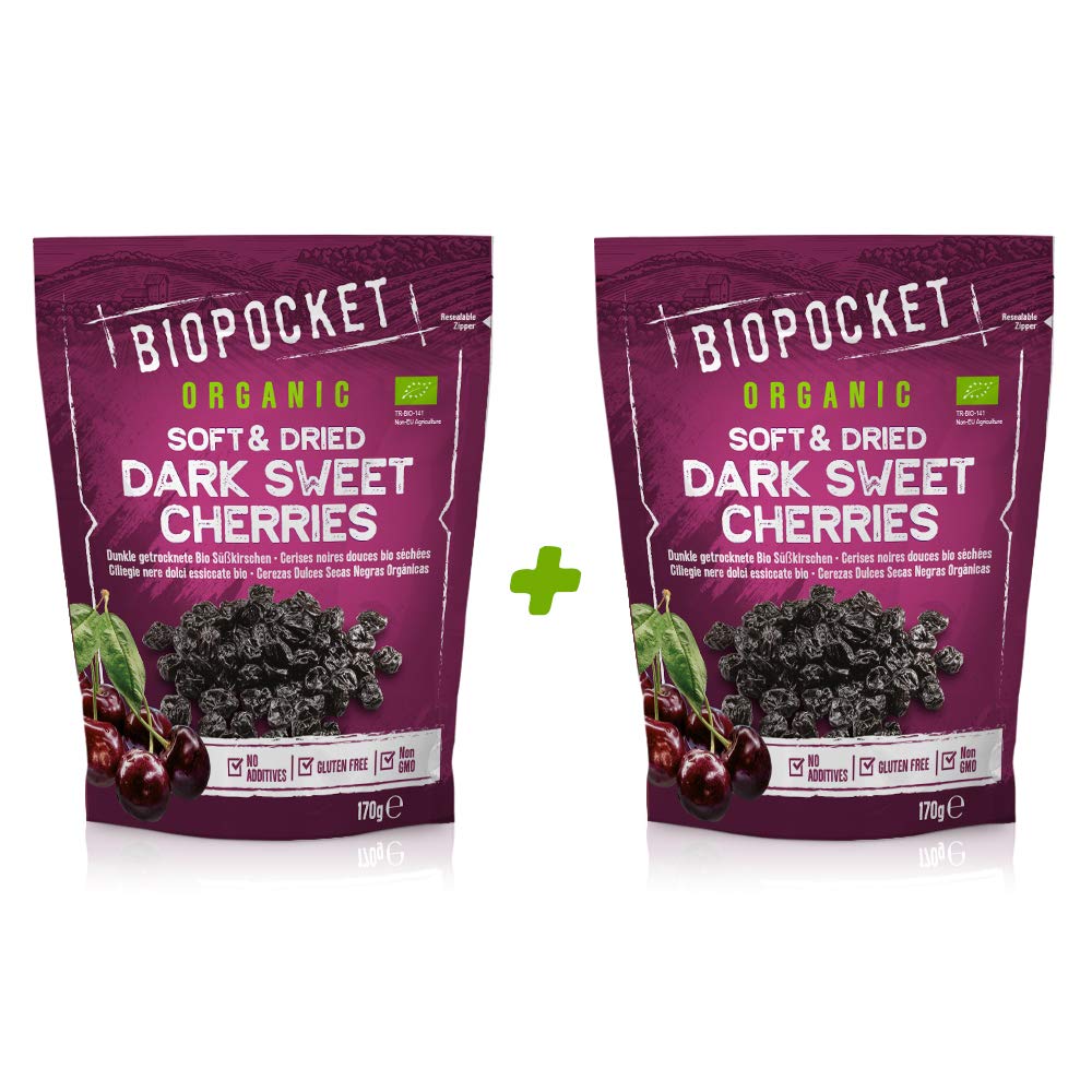 Biopocket Organic Dried Apricots, 2 x 500 g