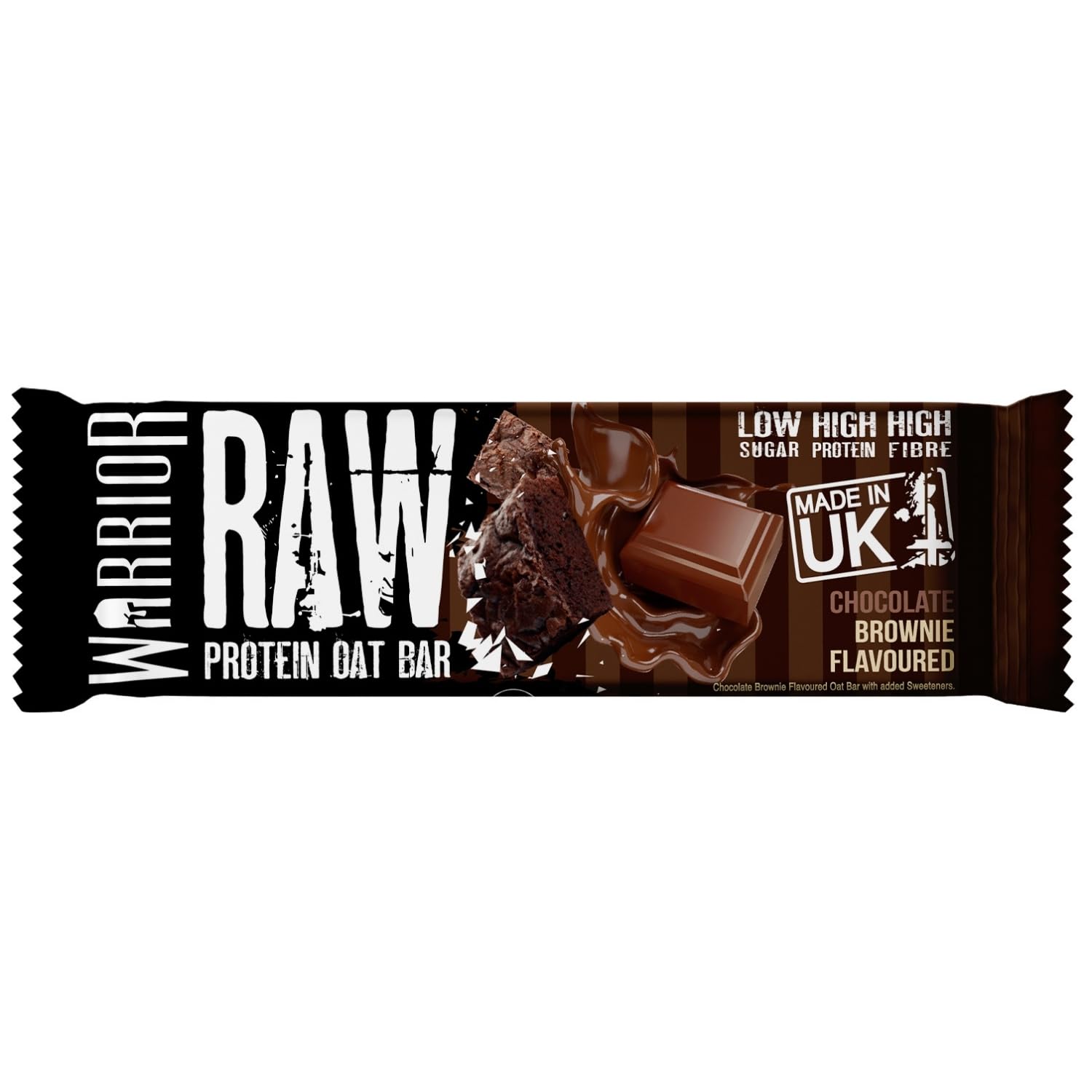 Warrior Raw Protein Bars – 20g Protein Per Bar – High Protein Snack Bars Multipack (12 or 24 Bars, 75g Each) – Low Sugar, High Fibre Breakfast & Meal Replacement Bar – Chocolate Brownie Flapjack