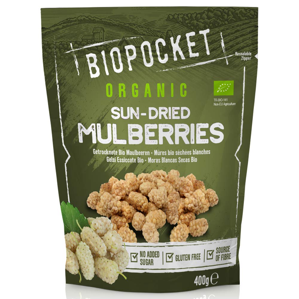 Biopocket Organic Dried Apricots, 2 x 500 g