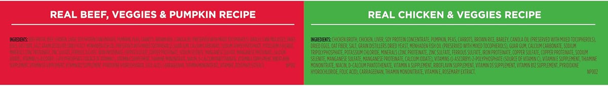 Nutrish Whole Health Blend Chunks in Gravy Variety Pack Wet Dog Food, 13 oz. Can, 12 Count (Rachael Ray)