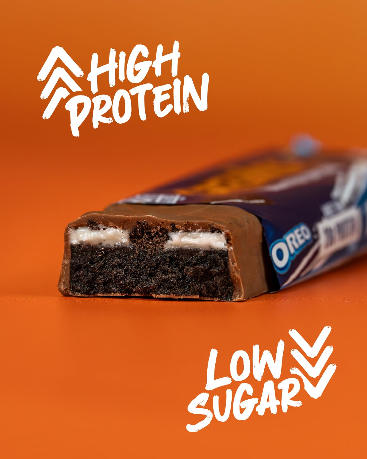 Grenade OREO White High Protein, Low Sugar Bars, 12 x 60 g – 21 g Protein per Snack Bar with Crunchy OREO Pieces & White Chocolate Coating