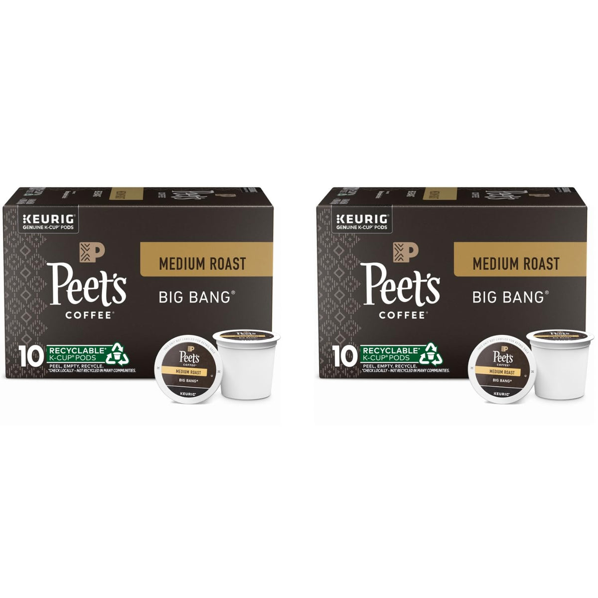Peet's Coffee, Medium Roast Keurig K-Cup Pods - Café Domingo 54 Count (1 Box of 54 Pods)
