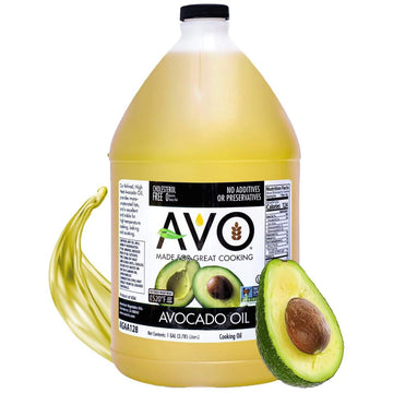 AVO NON GMO 100% Avocado Oil, 1 Gallon 128 Fl-oz, NO Preservatives Added