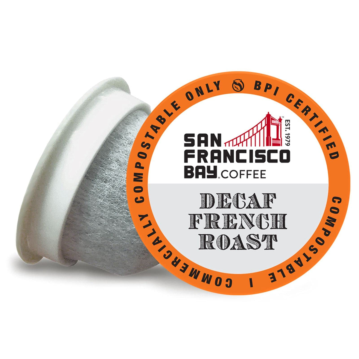SAN FRANCISCO BAY SF Coffee OneCUP /Dark Roast Compostable Coffee Pods, K Cup Compatible Including Keurig 2.0 (Packaging May Vary), French Roast, 80 Count (Pack of 1)