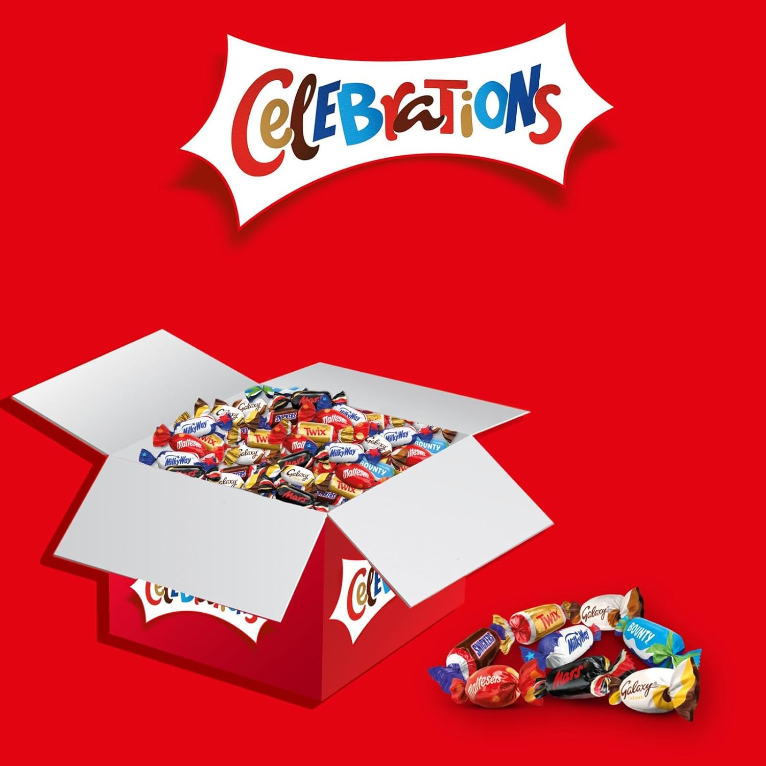 Celebrations Chocolate Bulk Box, Chocolate Gift, Mothers Day Gift, Ramadan Gifts, Easter Chocolate, 2.4kg. Ideal for Gifting, Sharing and Snacks