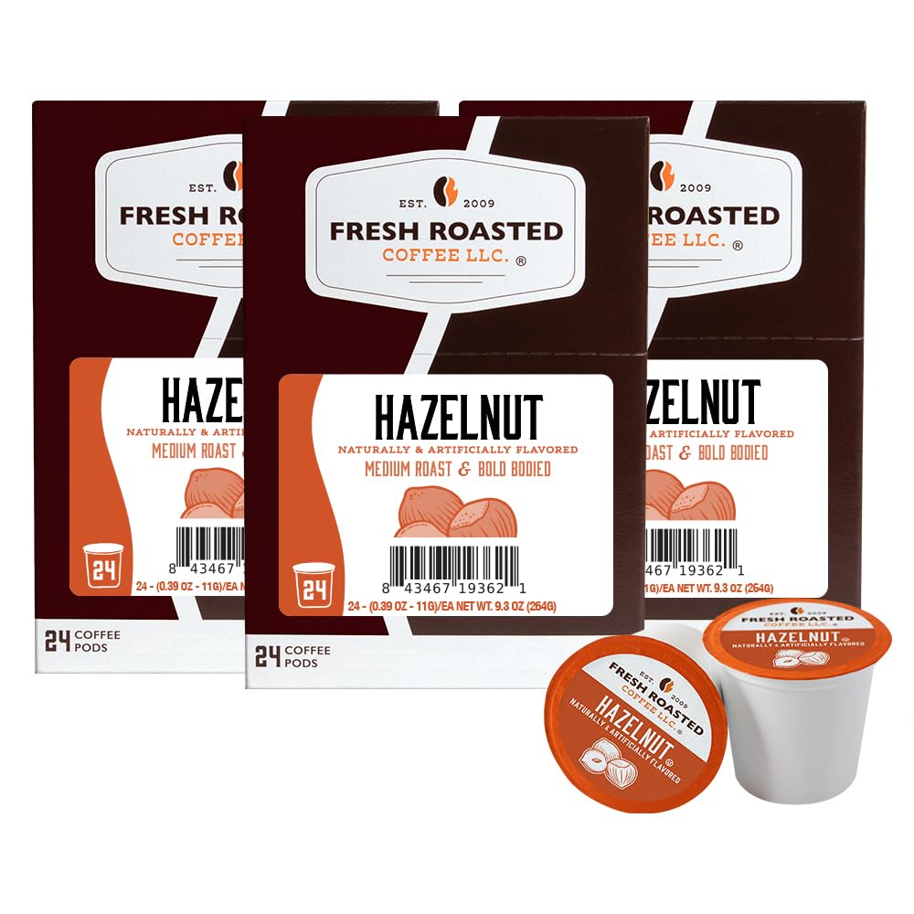 Fresh Roasted Coffee, Italian Roast, Dark, 96 Pods for K Cup Brewers