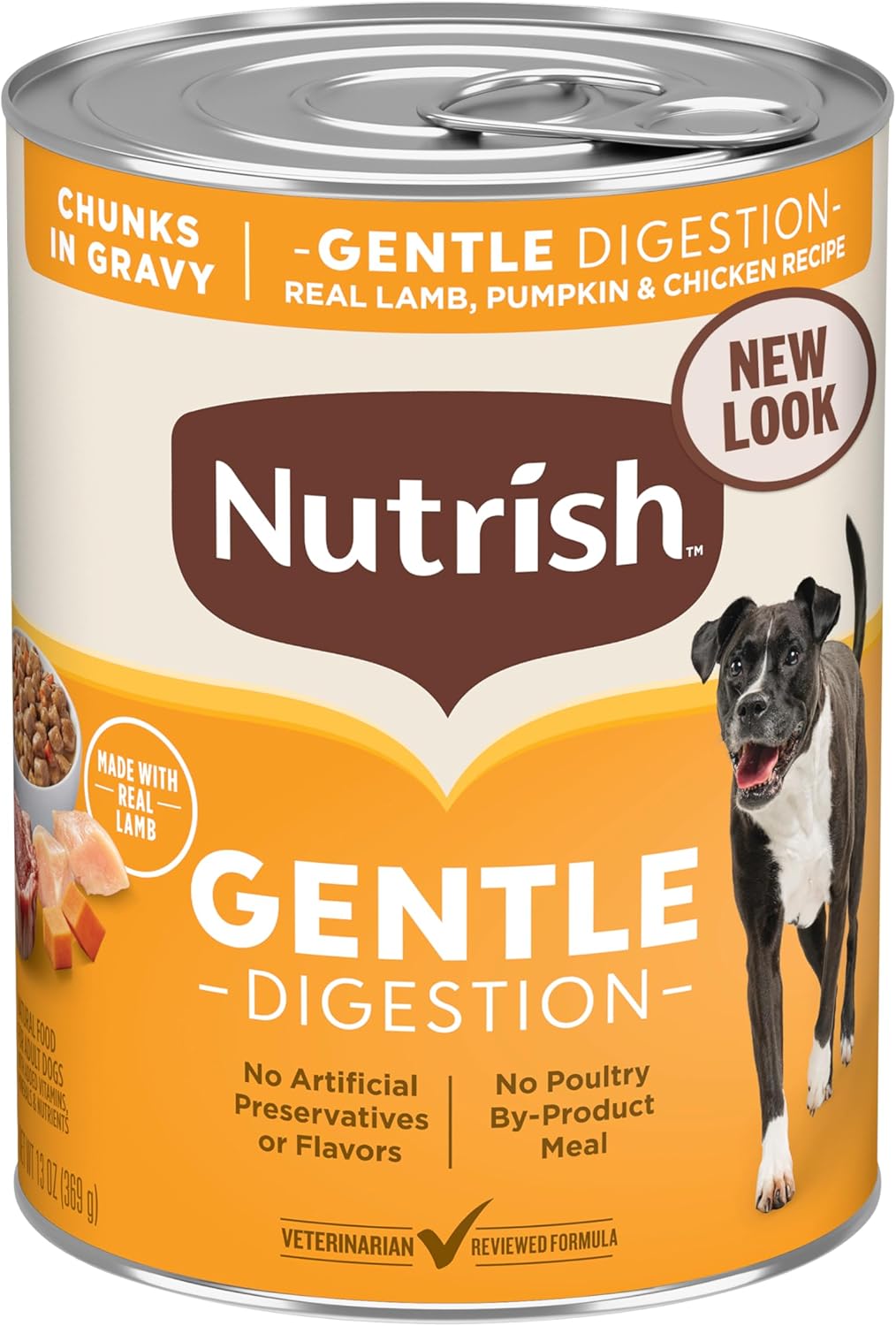 Nutrish Whole Health Blend Chunks in Gravy Variety Pack Wet Dog Food, 13 oz. Can, 12 Count (Rachael Ray)