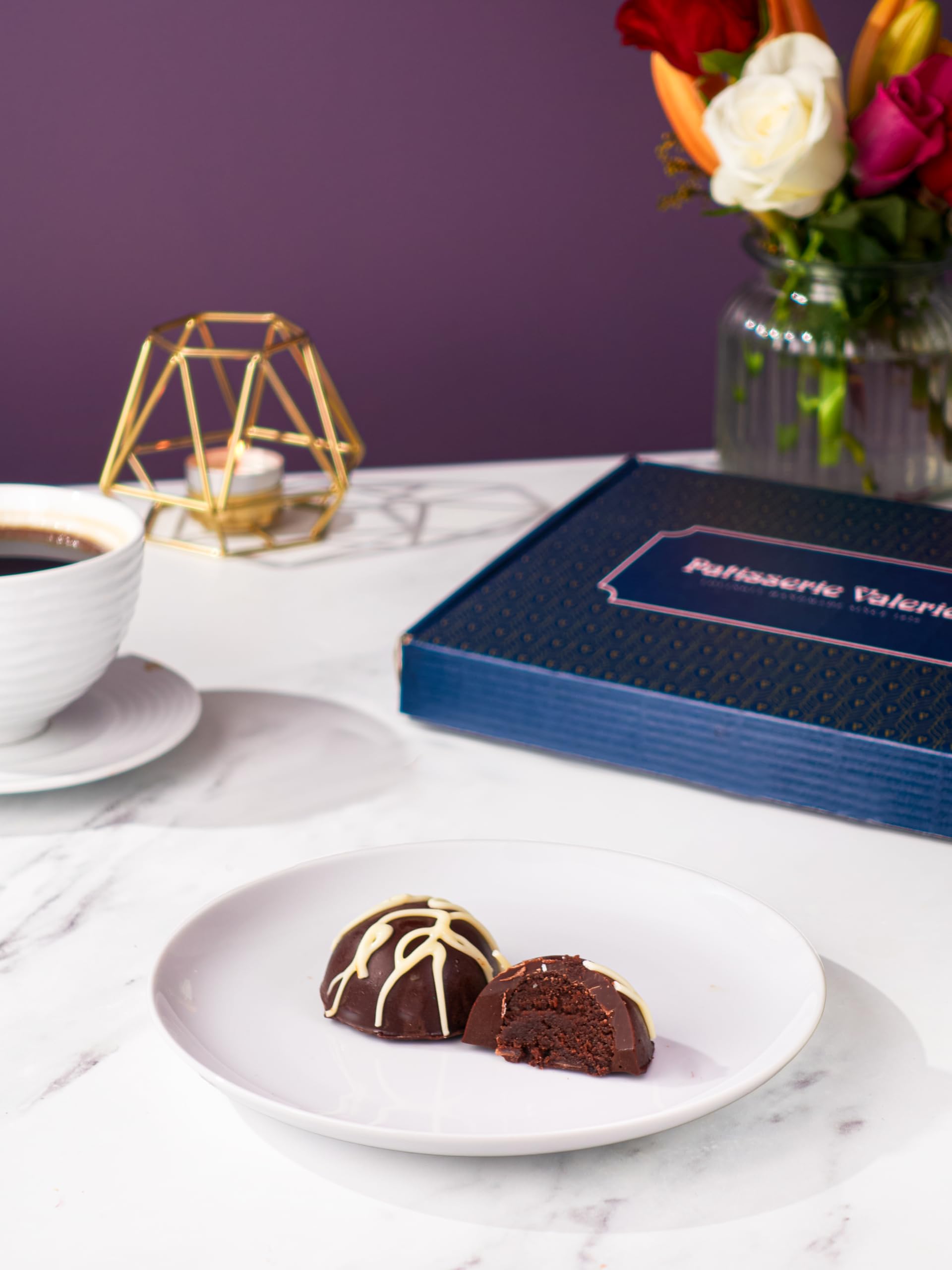 Patisserie Valerie Chocolate Cake Bites, 12 Pack -Finest Sponge Combined with Buttercream, Coated in Decadent Chocolate and Finished with Artisanal Drizzle.