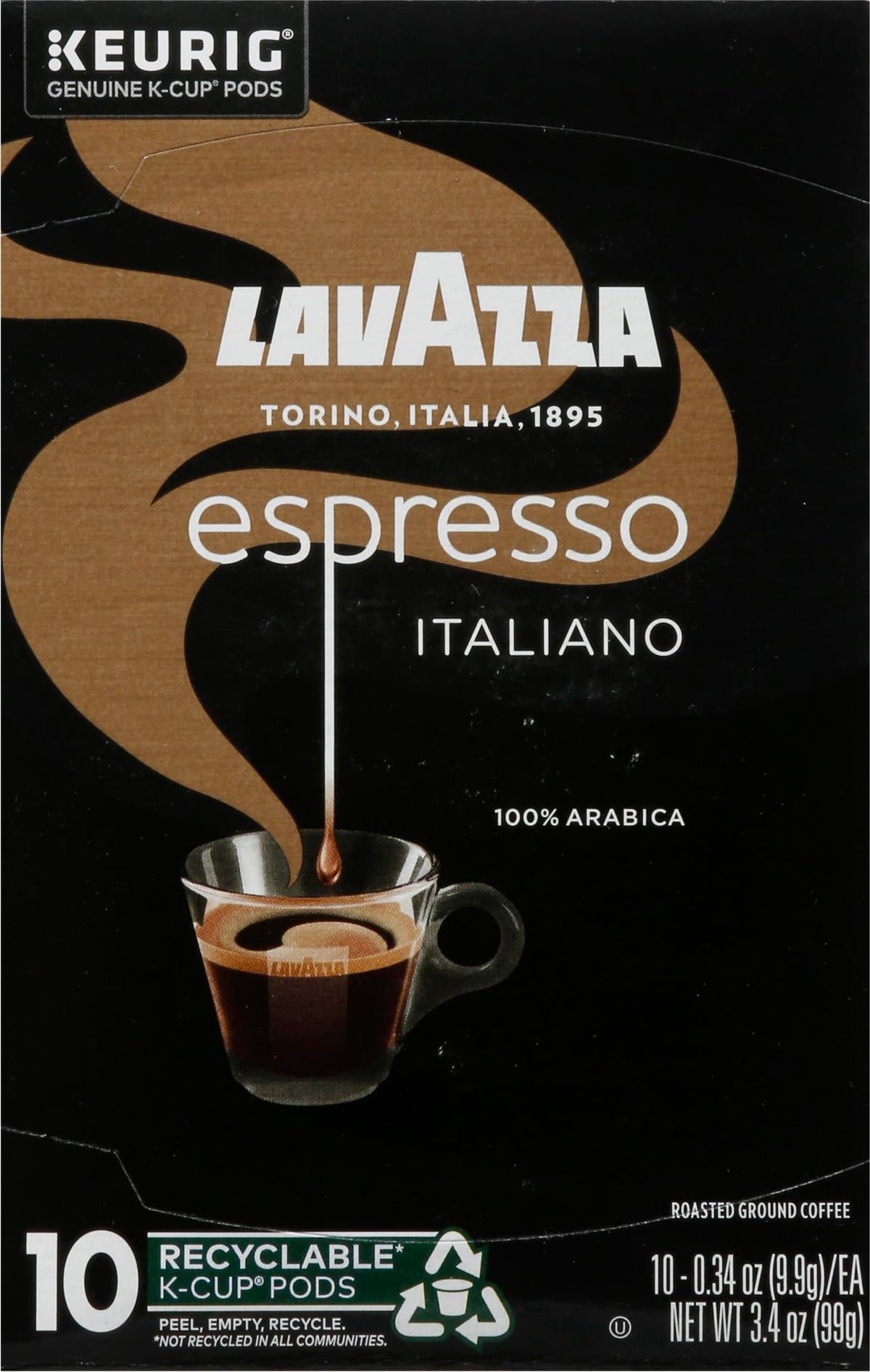 Lavazza Super Crema Whole Bean Coffee, Medium Espresso Roast, Arabica and Robusta Blend, 2.2 lb Bag, Package May Vary (Pack of 1)