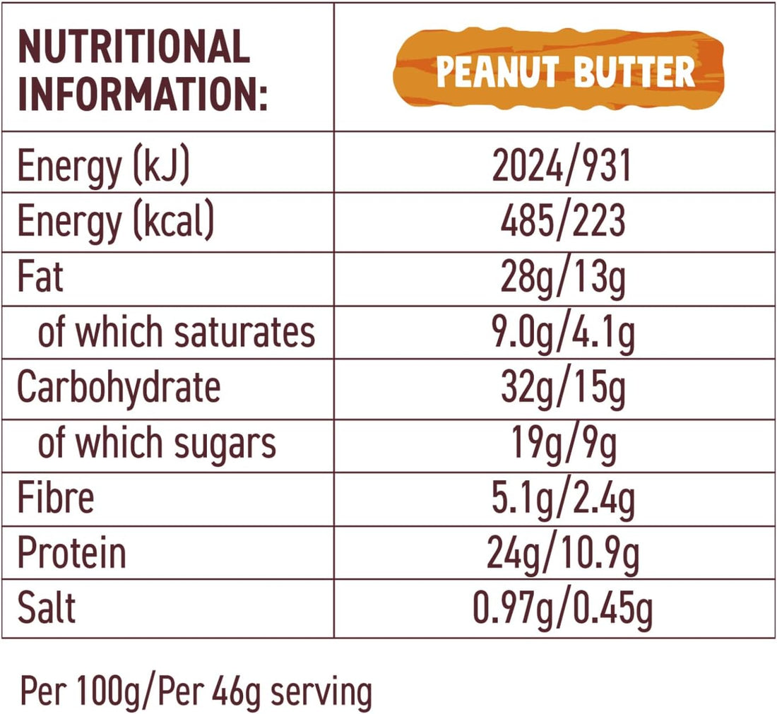 Pip & Nut Protein Peanut Butter Bar 15 x 46g