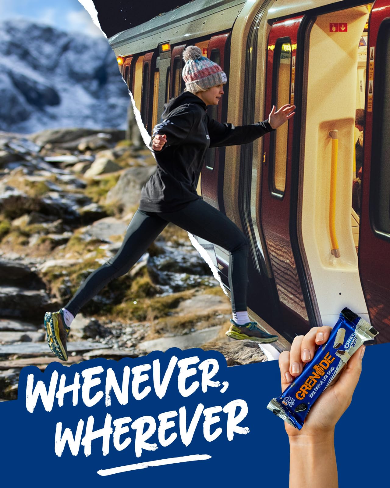 Grenade OREO White High Protein, Low Sugar Bars, 12 x 60 g – 21 g Protein per Snack Bar with Crunchy OREO Pieces & White Chocolate Coating