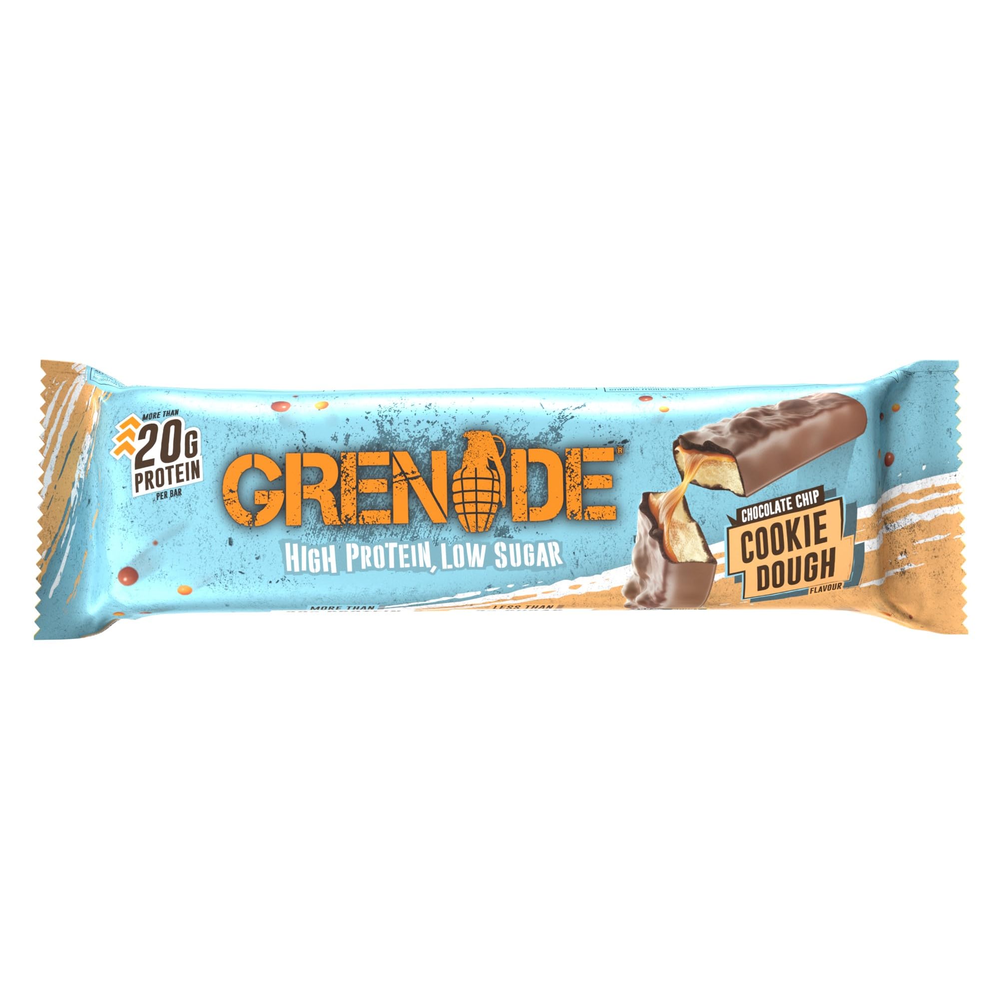 Grenade OREO White High Protein, Low Sugar Bars, 12 x 60 g – 21 g Protein per Snack Bar with Crunchy OREO Pieces & White Chocolate Coating