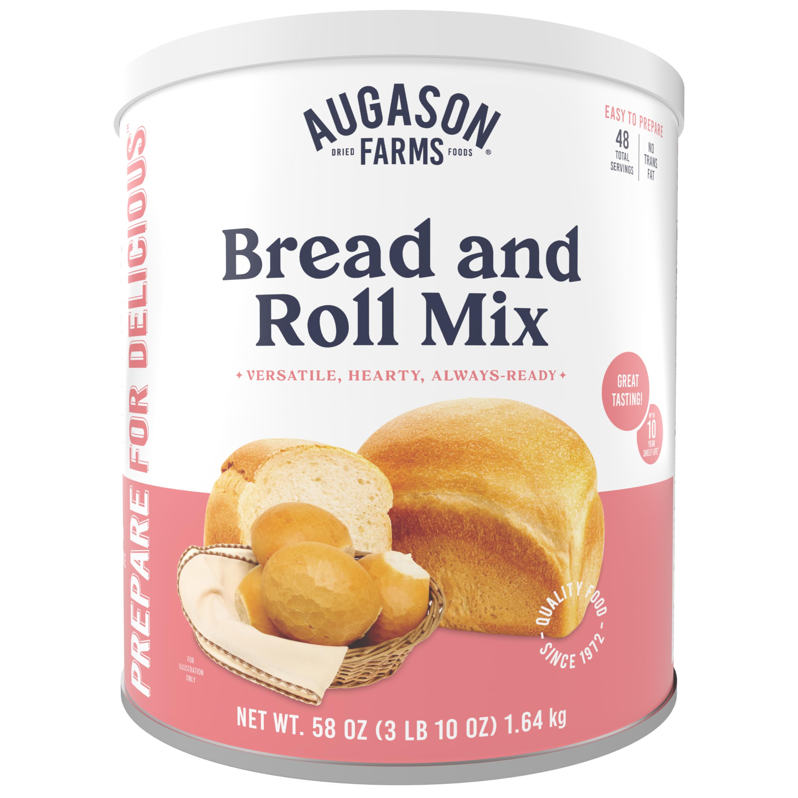 Augason Farms Emergency Food Honey White Bread & Roll Mix, 58 oz by Augason Farms