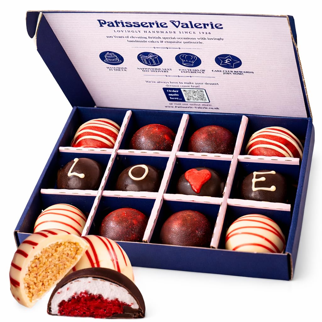 Patisserie Valerie Chocolate Cake Bites, 12 Pack -Finest Sponge Combined with Buttercream, Coated in Decadent Chocolate and Finished with Artisanal Drizzle.