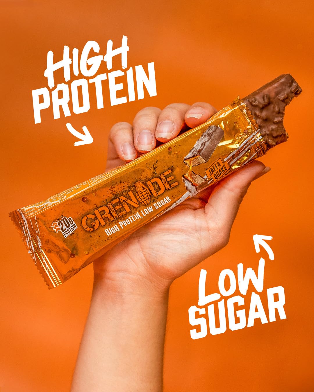 Grenade OREO White High Protein, Low Sugar Bars, 12 x 60 g – 21 g Protein per Snack Bar with Crunchy OREO Pieces & White Chocolate Coating