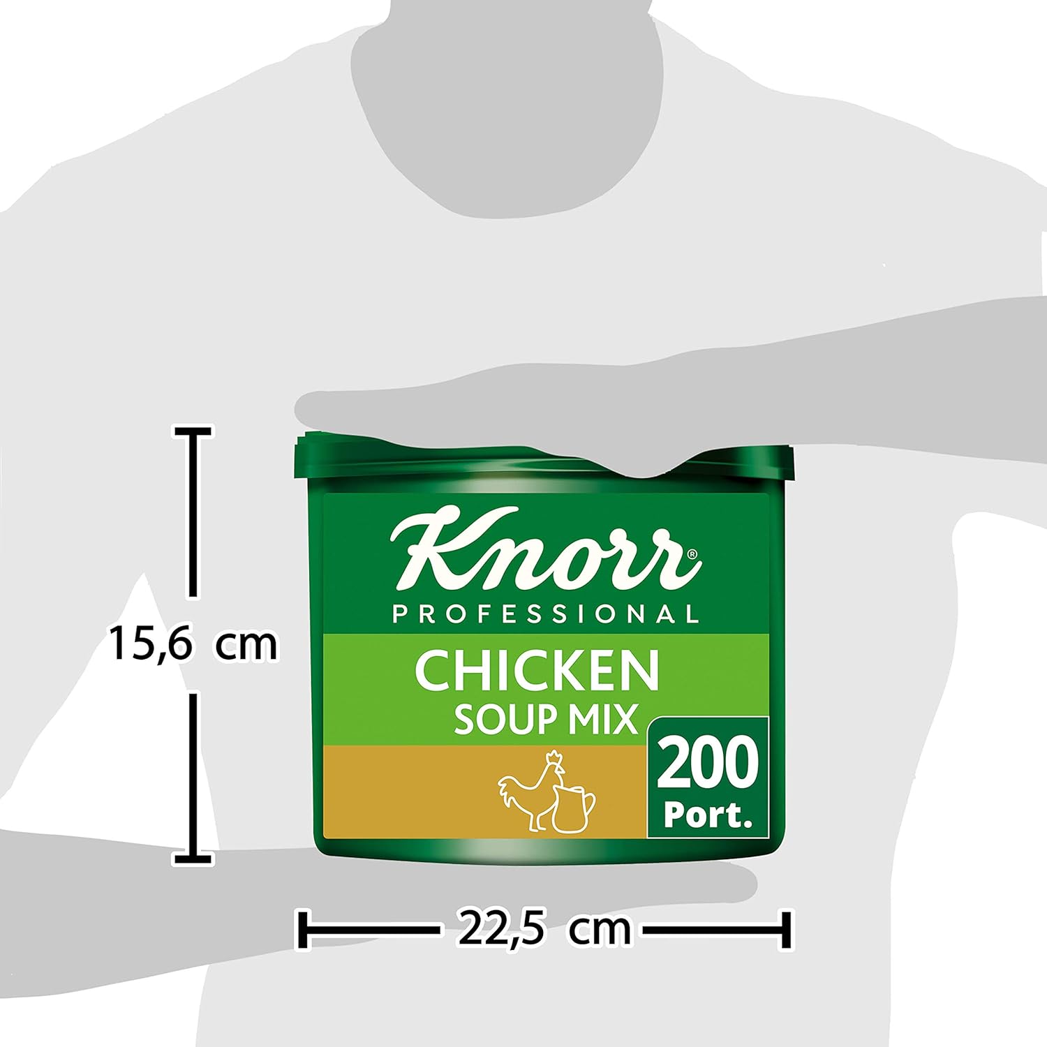 Knorr Professional Chicken Soup Mix, 200 Portions (Makes 34 Litres), 1 Pack