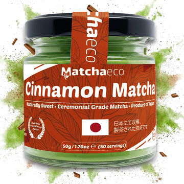 Matchaeco 2 x 50g [100g] Japanese Matcha Green Tea Powder |Authentic Stone Ground Ceremonial Grade From Japan | Natural Energy | Recyclable Jar | Vegan Baking Gift Ideas | Coffee Alternative