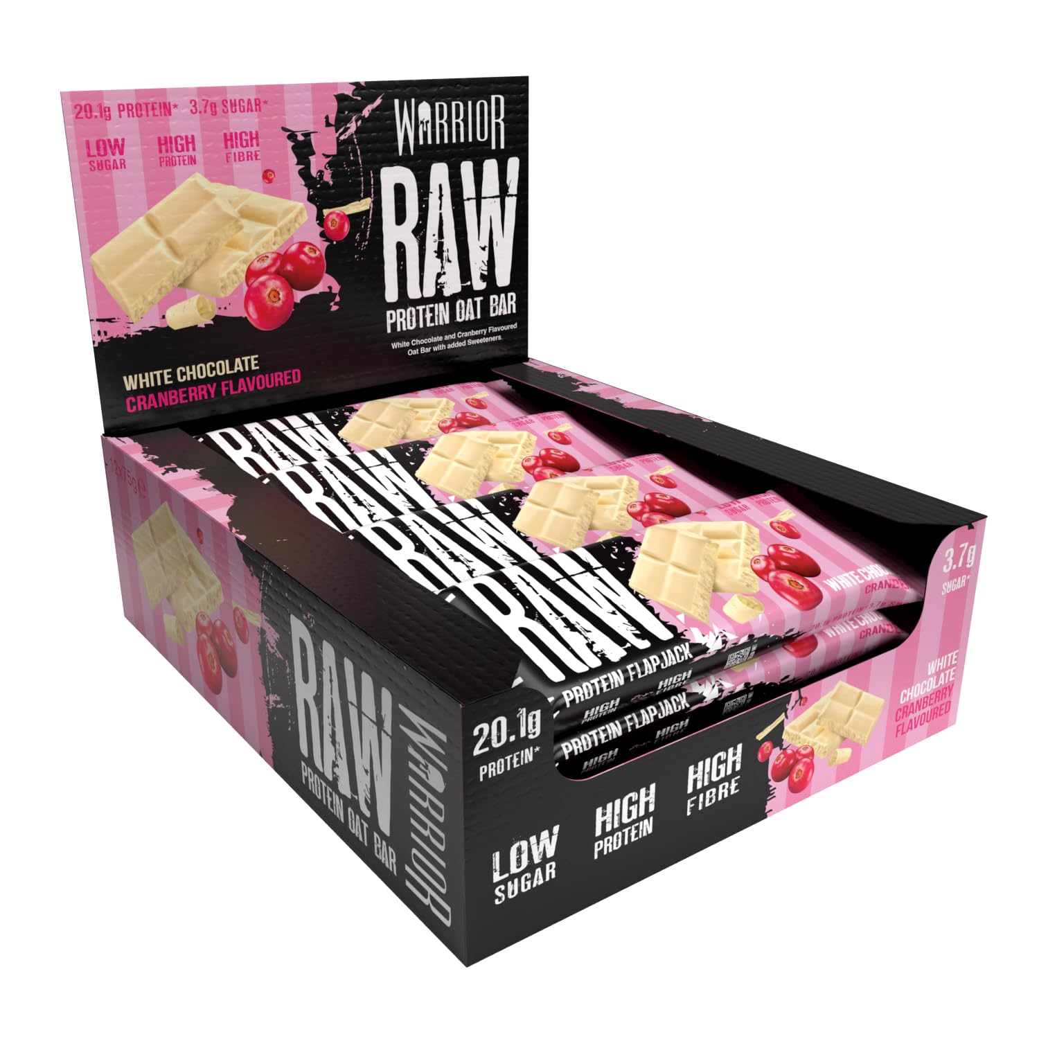 Warrior Raw Protein Bars – 20g Protein Per Bar – High Protein Snack Bars Multipack (12 or 24 Bars, 75g Each) – Low Sugar, High Fibre Breakfast & Meal Replacement Bar – Chocolate Brownie Flapjack