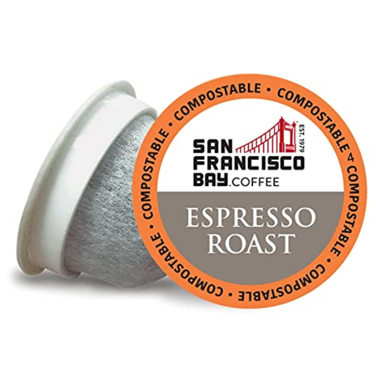 SAN FRANCISCO BAY SF Coffee OneCUP /Dark Roast Compostable Coffee Pods, K Cup Compatible Including Keurig 2.0 (Packaging May Vary), French Roast, 80 Count (Pack of 1)