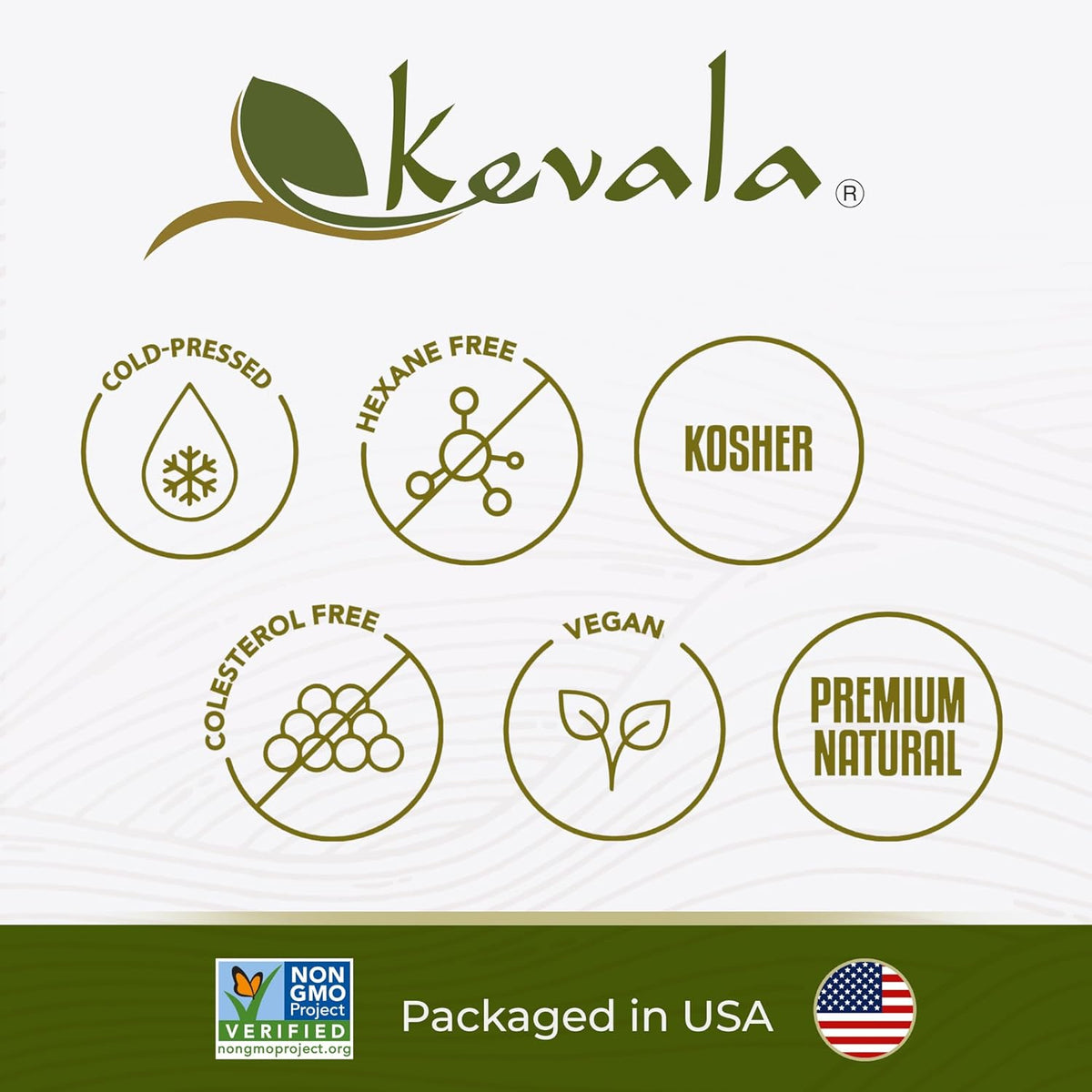 Kevala Avocado Oil – Cold Pressed | Non‑GMO Project Verified & Kosher | Multipurpose for High Smoke Point Cooking, Roasting, Sautéing & Skin Moisturizing – Ideal Kitchen Staple – 128 Fl Oz (Pack of 1)