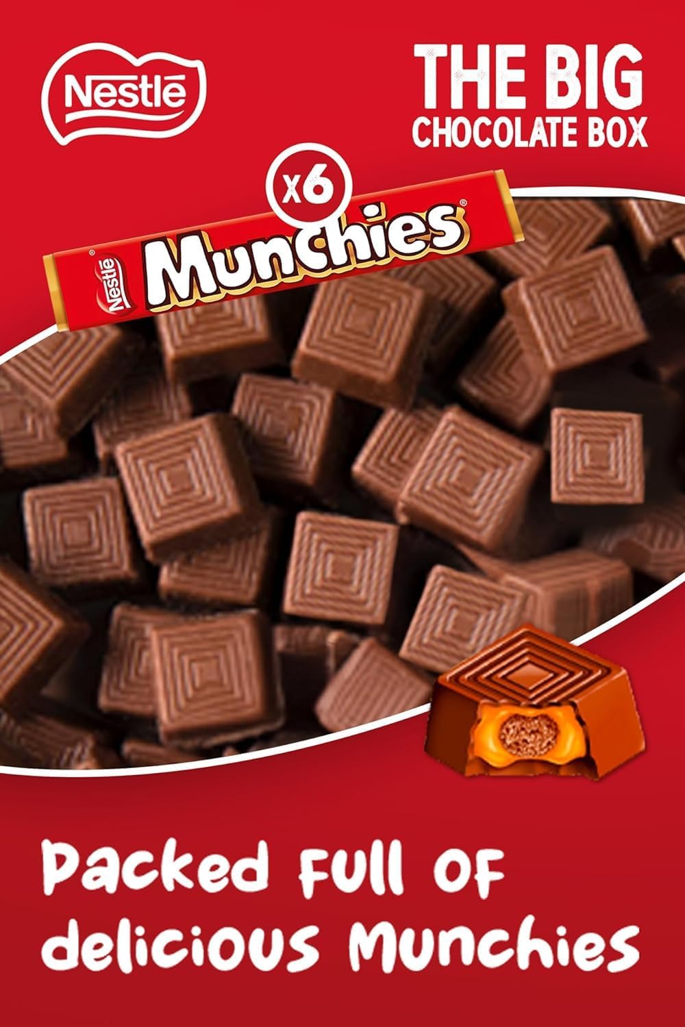 Nestlé The Big Chocolate Box, 30 x Chocolate Bars – KitKat, KitKat Chunky, Yorkie, Aero, Munchies – Sharing Gift, 1.3kg