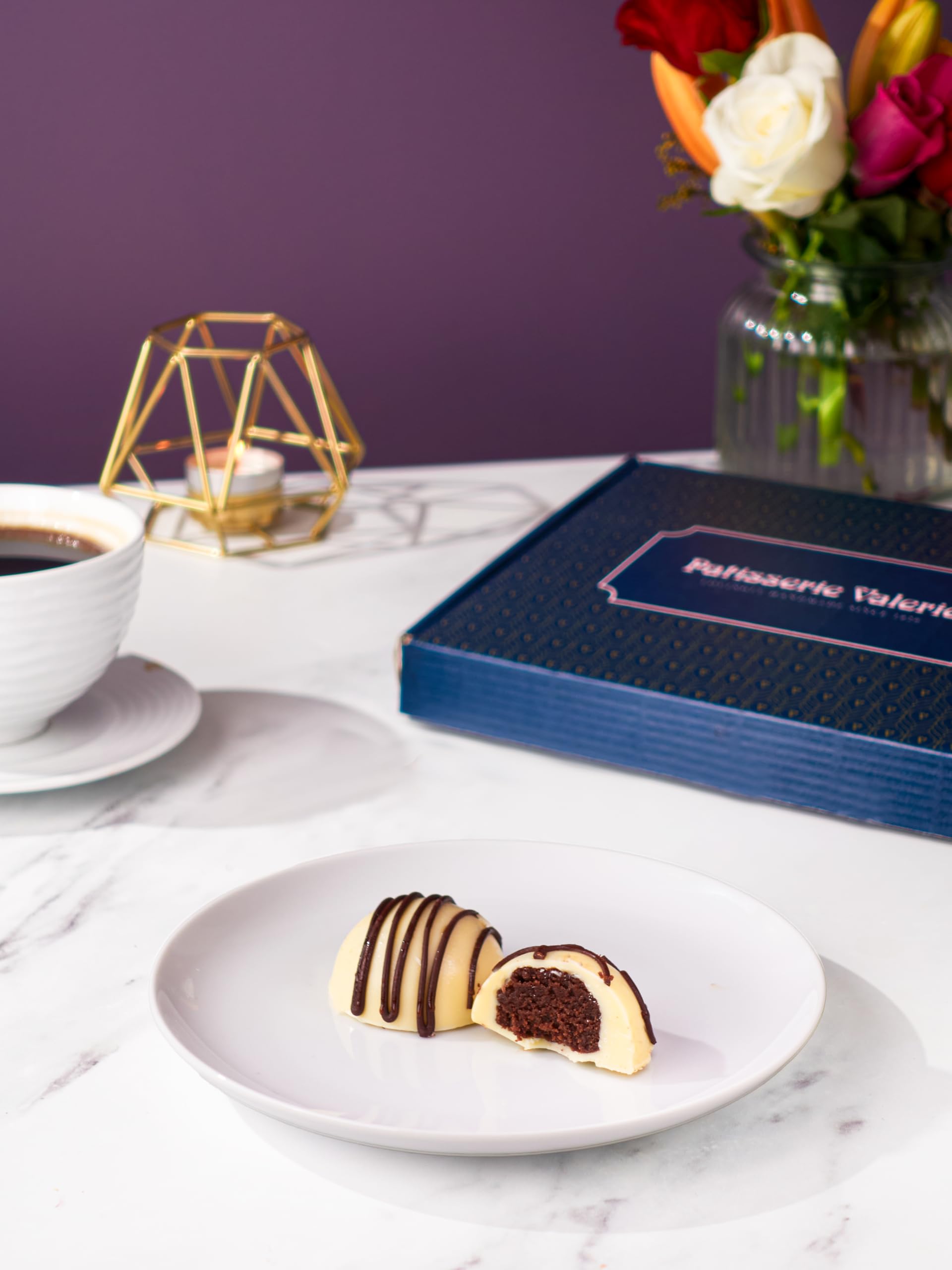 Patisserie Valerie Chocolate Cake Bites, 12 Pack -Finest Sponge Combined with Buttercream, Coated in Decadent Chocolate and Finished with Artisanal Drizzle.