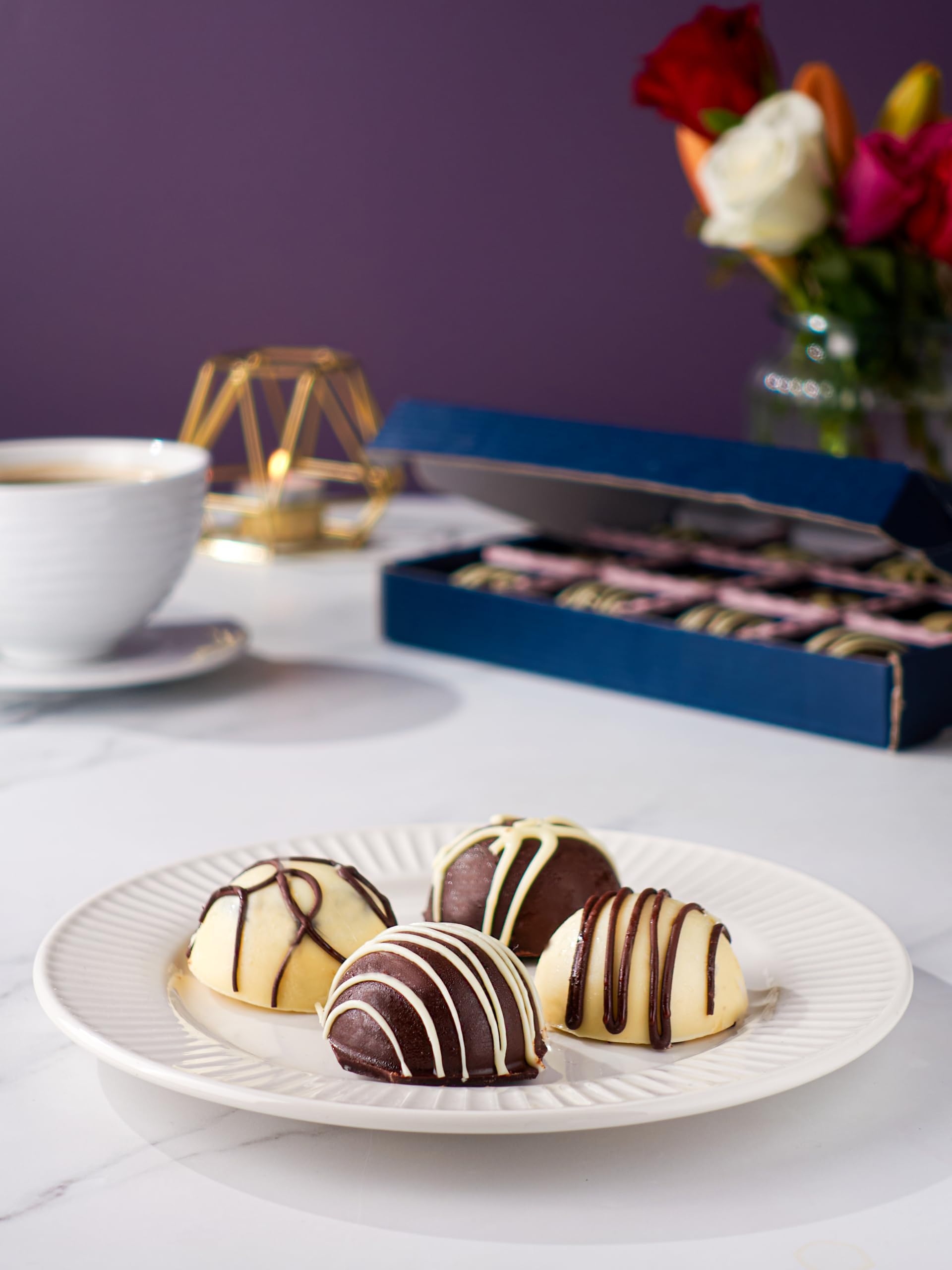 Patisserie Valerie Chocolate Cake Bites, 12 Pack -Finest Sponge Combined with Buttercream, Coated in Decadent Chocolate and Finished with Artisanal Drizzle.