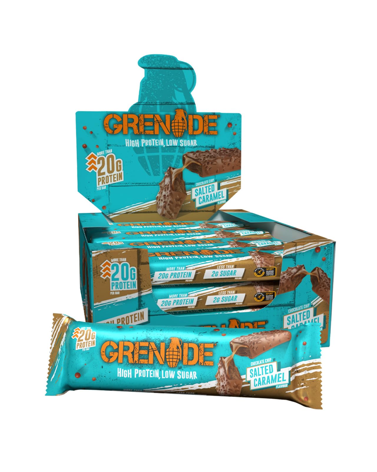 Grenade OREO White High Protein, Low Sugar Bars, 12 x 60 g – 21 g Protein per Snack Bar with Crunchy OREO Pieces & White Chocolate Coating