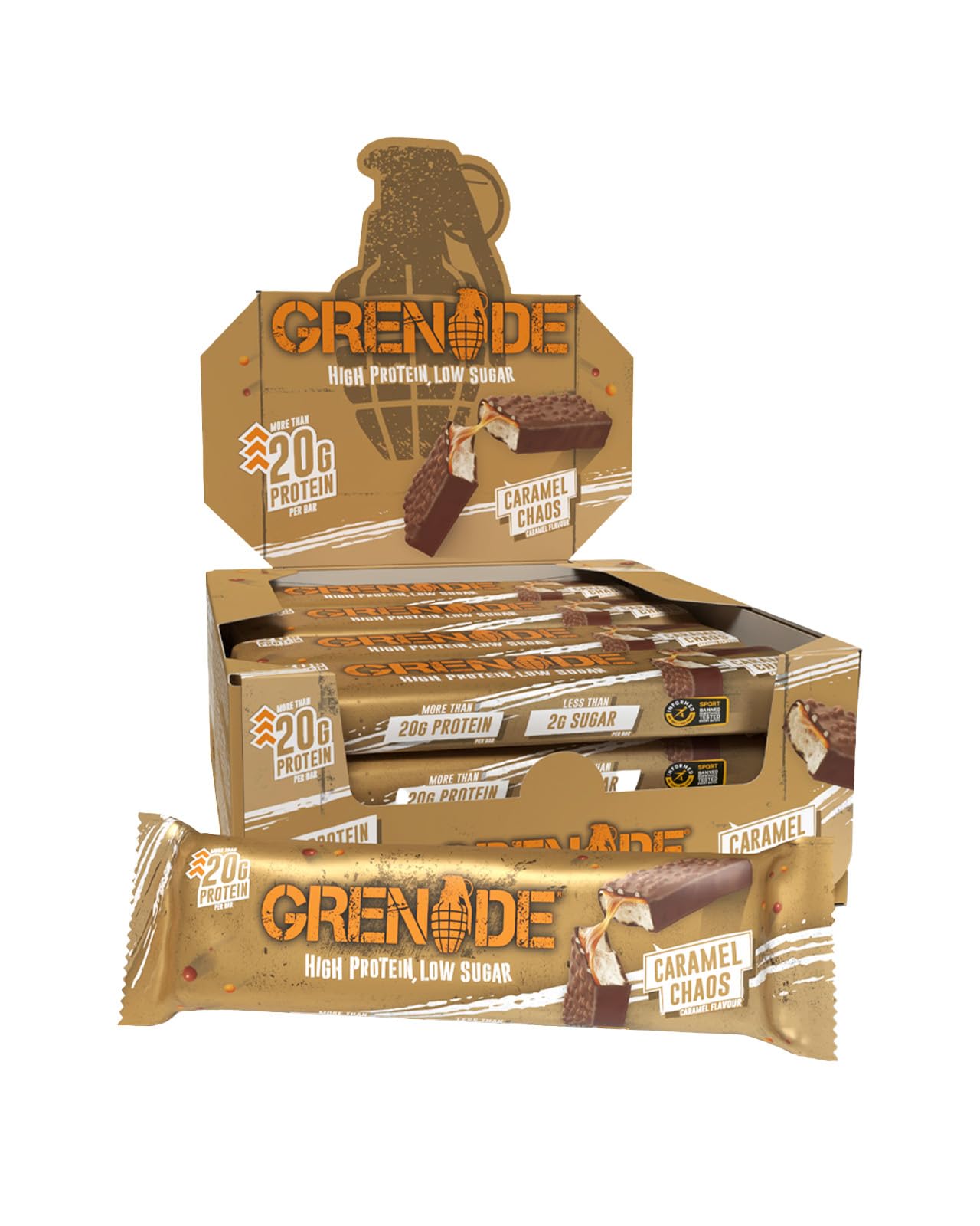 Grenade OREO White High Protein, Low Sugar Bars, 12 x 60 g – 21 g Protein per Snack Bar with Crunchy OREO Pieces & White Chocolate Coating